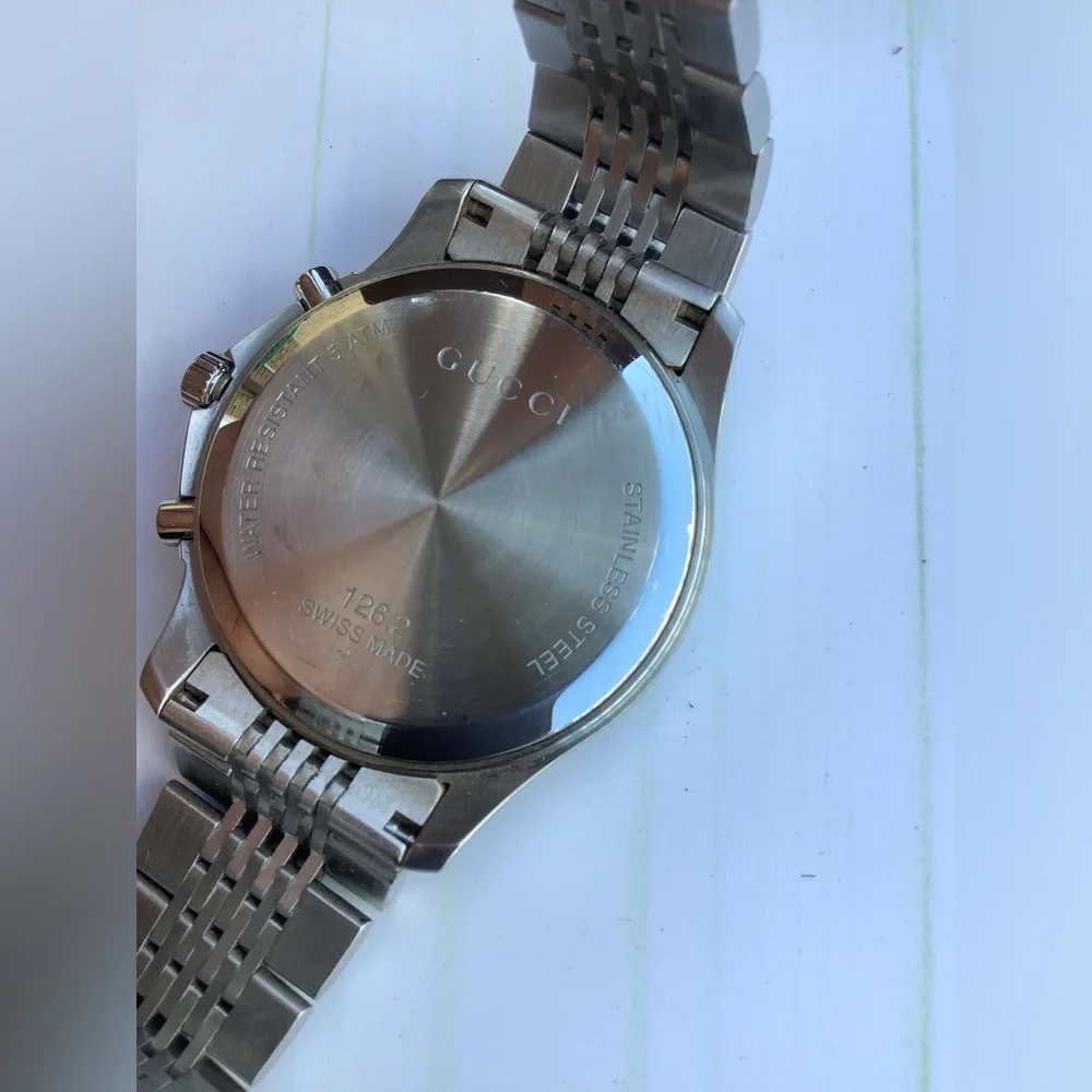 Mens Gucci Silver Stainless Steel Watch 🌟BEAUTIFUL ❤️‍🔥
